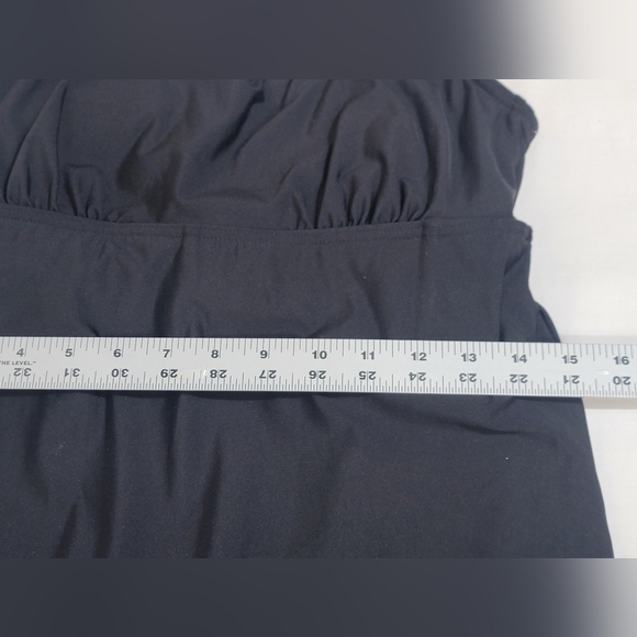 Lands' End Womens Tummy Control UPF 50 Square Neckline Swim Dress Size 10L - Picture 5 of 11